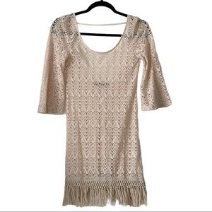 SOLD Foreign Exchange Crochet Mini Dress